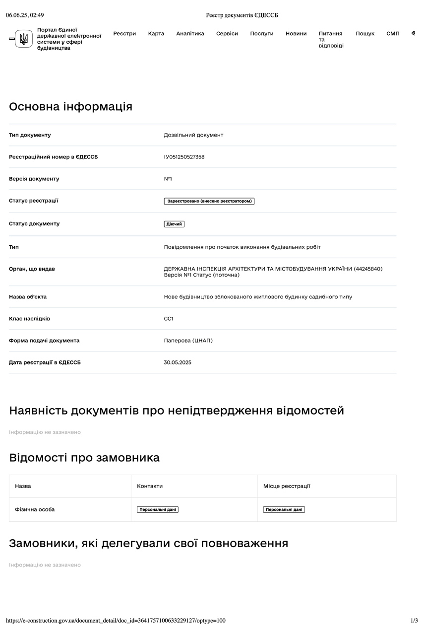 Дозвіл на будівництво